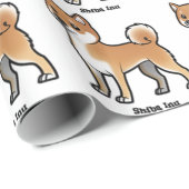 shiba inu cadeaupapier (Rol Hoek)