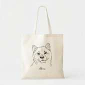 Shiba Inu  Canvas tas (Voorkant)
