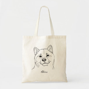 Shiba Inu Canvas tas