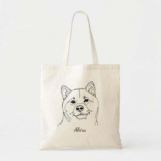 Shiba Inu Canvas tas (Voorkant)