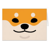 Shiba Inu Card (Voorkant Horizontaal)