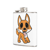 Shiba Inu cartoon Heupfles (Links)