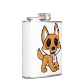 Shiba Inu cartoon Heupfles (Rechts)