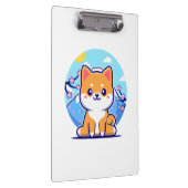 Shiba Inu cartoon Klembord (Rechts)
