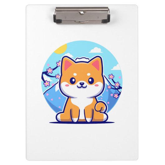 Shiba Inu cartoon Klembord (Voorkant)
