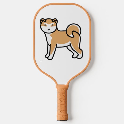 Shiba Inu cartoon Pickleball Paddle (Voorkant)