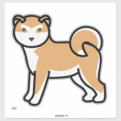Shiba Inu cartoon Sticker (Vel)