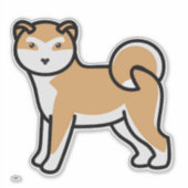 Shiba Inu cartoon Sticker (Voorkant)