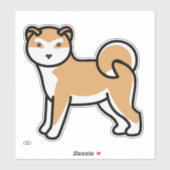 Shiba Inu cartoon Sticker (Vel)