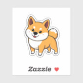 Shiba Inu cartoon Sticker (Vel)