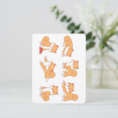 Shiba Inu cartoons Kaart (Staand voorkant)