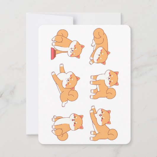 Shiba Inu cartoons Kaart (Voorkant)