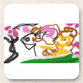 Shiba Inu charry bloesem Bier Onderzetter