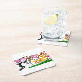 Shiba Inu charry bloesem Kartonnen Onderzetters (Insitu)