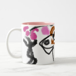 Shiba Inu charry bloesem Tweekleurige Koffiemok