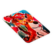 Shiba Inu cherry Japen blossom Magneet (Rechterzijde)