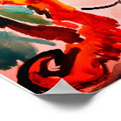 Shiba Inu cherry Japen blossom Poster (Hoek)