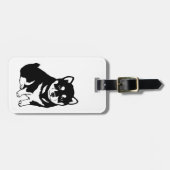 Shiba Inu Chinees hondenjaar 2018 Bagagelabel (Voorkant horizontaal)