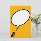 Shiba Inu Chinees hondenjaar 2018 spraakbel S Briefpapier (Staand voorkant)