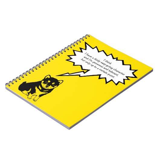 Shiba Inu Chinese Dog Year 2018 Speech Bubble N Notitieboek (Linkerzijde)