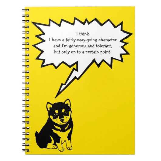 Shiba Inu Chinese Dog Year 2018 Speech Bubble N Notitieboek (Voorkant)