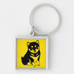 Shiba Inu Chinese Dog Year 2018 Square Sleutelhang Sleutelhanger