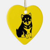 Shiba Inu Chinese Dog Year 2018 Text Back Ornament (Rechts)