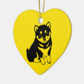 Shiba Inu Chinese Dog Year 2018 Text Back Ornament (Links)