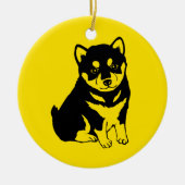 Shiba Inu Chinese Dog Year 2018 Text back Ornament (Voorkant)