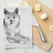 Shiba Inu Chinese Dog Year Symbol Zodiac K Towel 2 Theedoek (Quarter Fold)