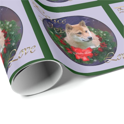 Shiba Inu Christmas Cadeaupapier (Rol Hoek)
