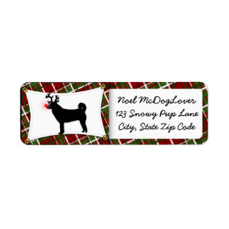 Shiba Inu Christmas Etiket