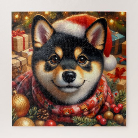 Shiba Inu Christmas Legpuzzel (Verticaal)