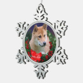 Shiba Inu Christmas Tin Sneeuwvlok Ornament (Rechts)
