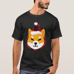 Shiba Inu Coin Crypto Decal Santa Fairy Xmas T-shirt