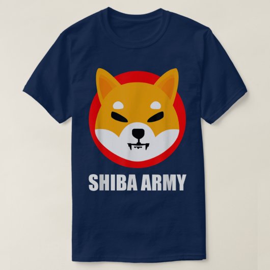 Shiba Inu Coin Crypto Token Cryptocurrency Wallet T-shirt (Design voorkant)