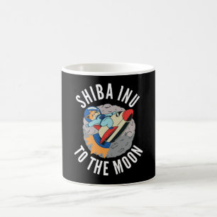 Shiba Inu Coin to the Moon Rocket Hodl Koffiemok