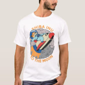 Shiba Inu Coin to the Moon T-shirt (Voorkant)