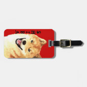 Shiba Inu Color Block Bagagelabel (Voorkant horizontaal)