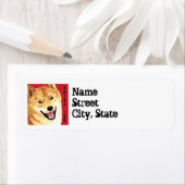 Shiba Inu Color Block Etiket (Insitu)