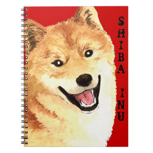 Shiba Inu Color Block Notitieboek (Voorkant)
