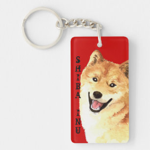 Shiba Inu Color Block Sleutelhanger