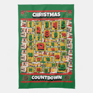 Shiba Inu Countdown Kerst Adventskalender Hond Theedoek