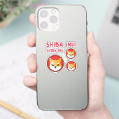 SHIBA INU crypto cadeau, meme munt HOND CAT Sticker (Telefoon)