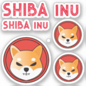 SHIBA INU crypto cadeau, meme munt HOND CAT Sticker (Voorkant)