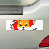 SHIBA INU cryptocurrency - SHIBA INU Crypto SHIB Bumpersticker (Op auto)