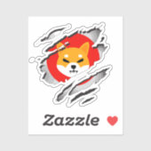 SHIBA INU cryptocurrency - SHIBA INU Crypto SHIB Sticker (Vel)