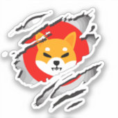 SHIBA INU cryptocurrency - SHIBA INU Crypto SHIB Sticker (Voorkant)