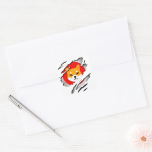SHIBA INU cryptocurrency - SHIBA INU Crypto SHIB Vierkante Sticker