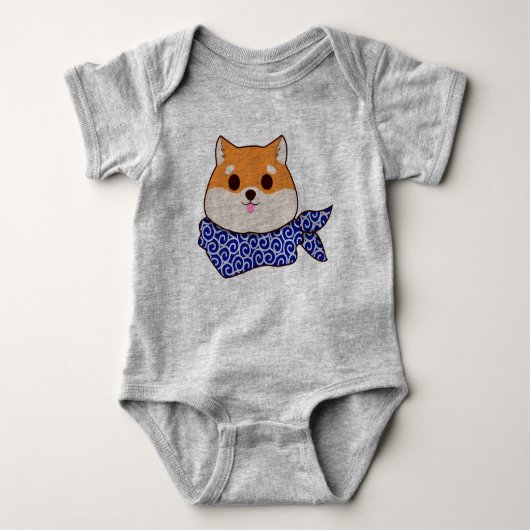 Shiba Inu cute Onesy Baby Romper (Voorkant)